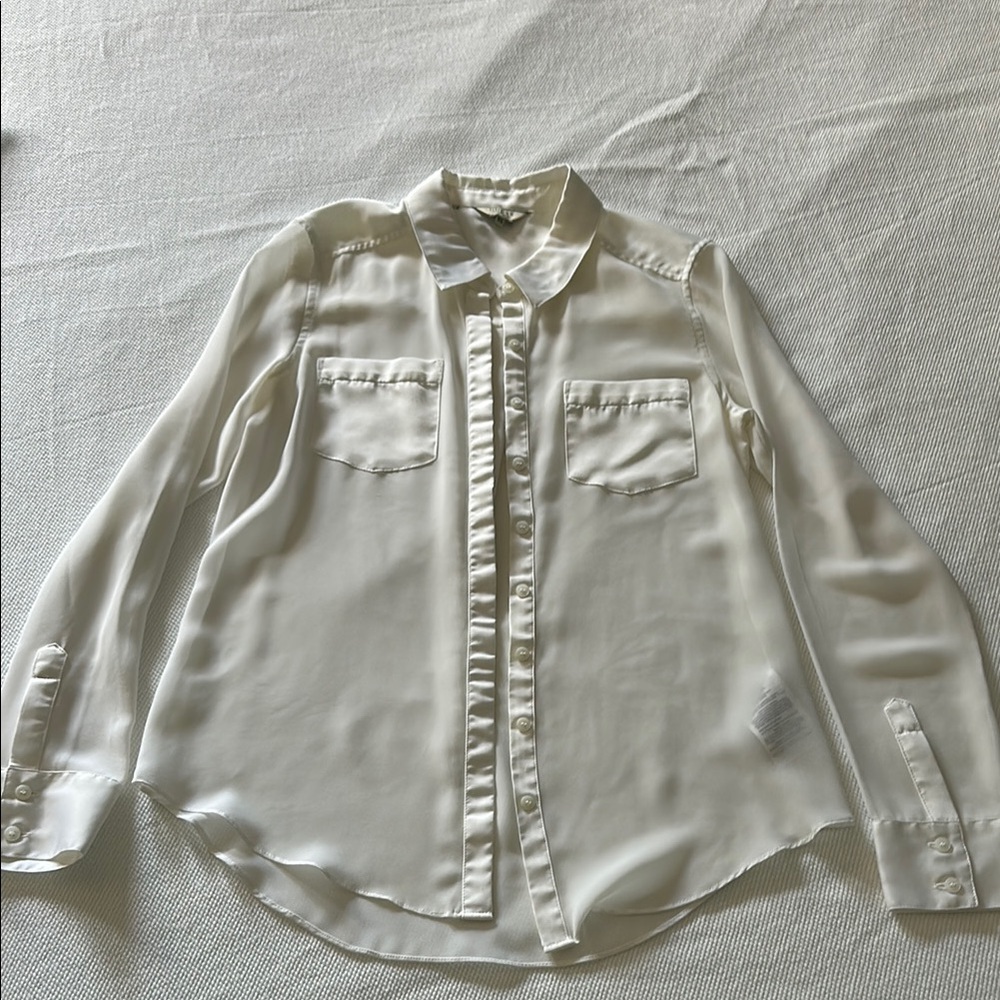 Guess Ivory Button-Up Shirt
